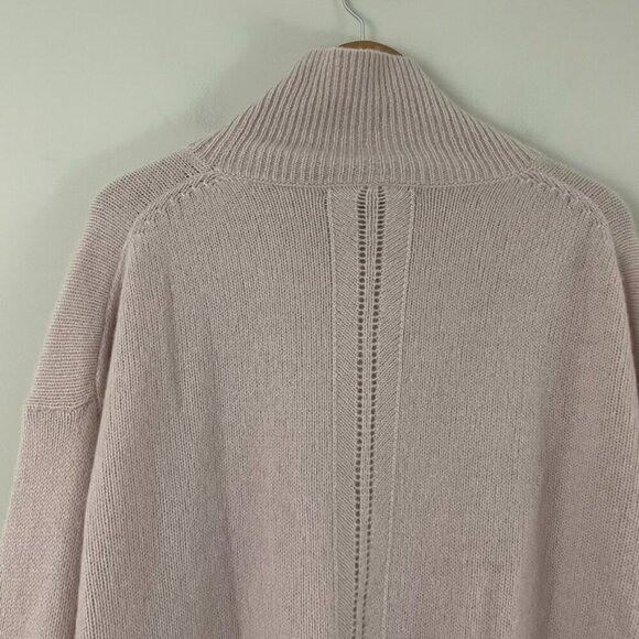 Skull Cashmere Blush Pink Turtleneck Knit Sweater Size Large - Picture 7 of 7